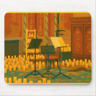 Mousepad Candlelit Prelude - Music Room, Brighton Pavilion