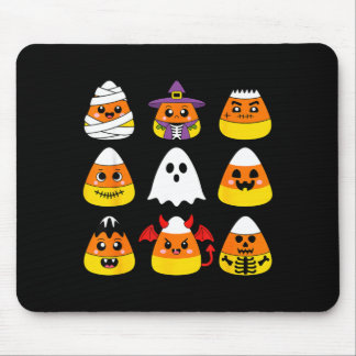 Mousepad Candy corn personagens fofos halloween múmia fanta