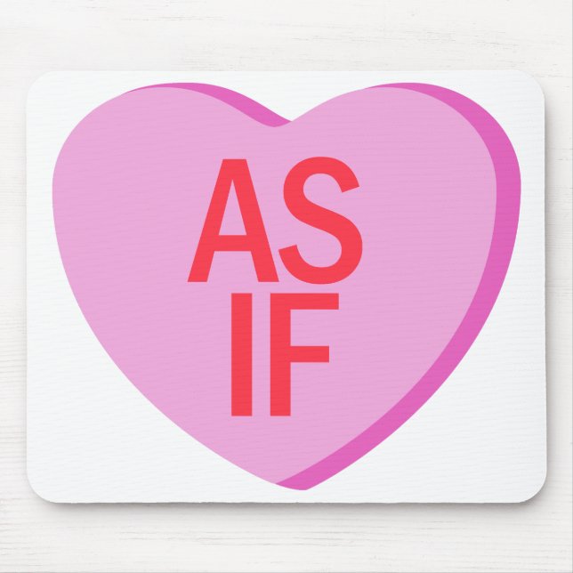 Mousepad Candy Heart - AS IF (Frente)