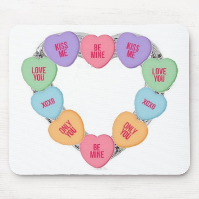 Mousepad Candy Love Hearts (Frente)