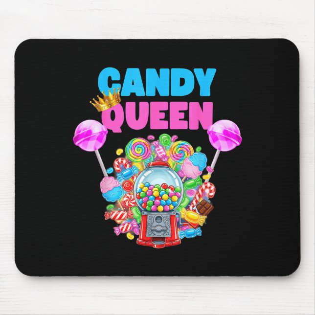 Mousepad Candy Queen Shirt Funny Lollip Candy Lover Humor  (Frente)