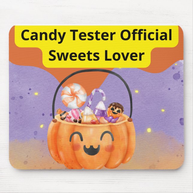 Mousepad Candy Tester Official Sweets Lover (Frente)