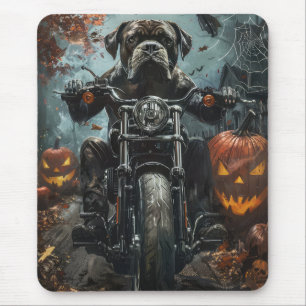 Mousepad Cane Corso Dirigindo Motocicleta Assustador do Hal