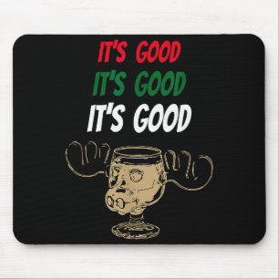 Mousepad Caneca de Natal Engraçada de Leite de Coco É um Bo