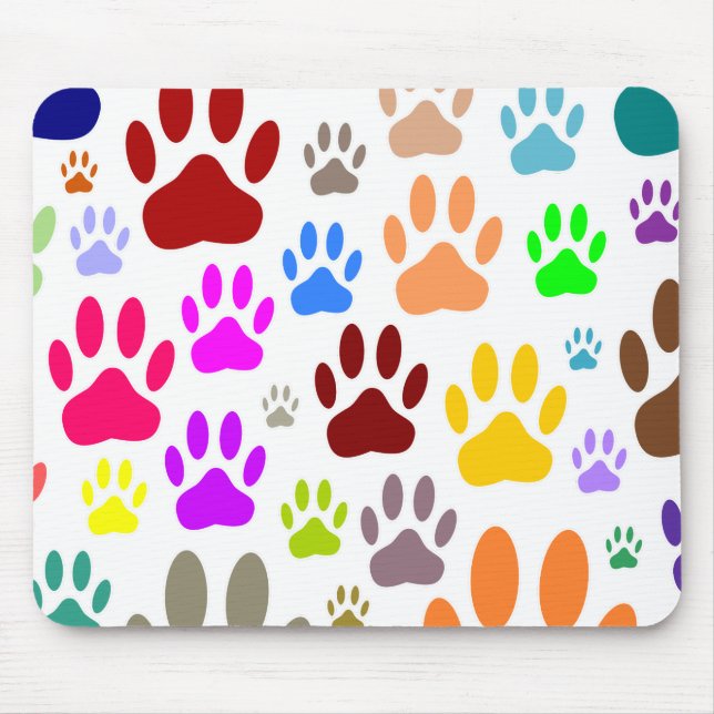 Mousepad Caneta De Cães Imprime Por Toda Parte (Frente)