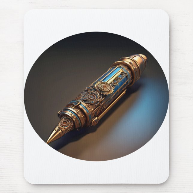 Mousepad Caneta Steampunk Ballpoint (Frente)