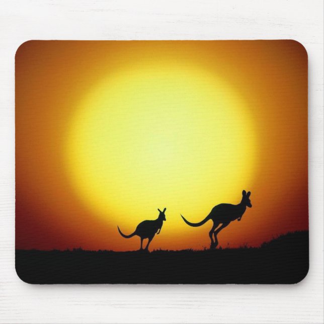 Mousepad Cangurus no interior australiano (Frente)