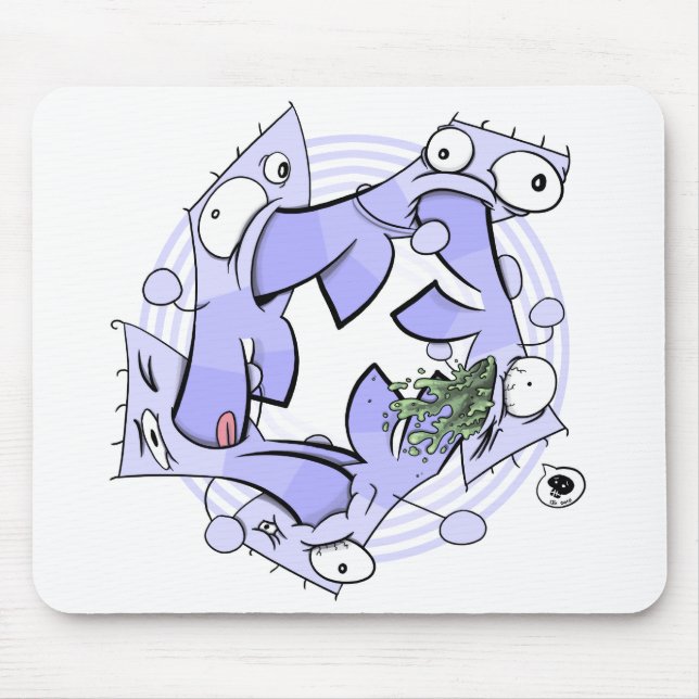 Mousepad Canibalismo Circular (Frente)