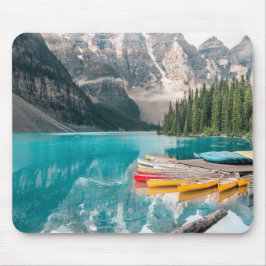 Mousepad Canoas no Parque Nacional do Lago Moraine Banff no
