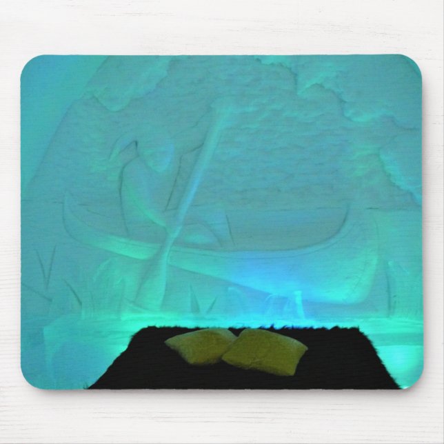 Mousepad Canoé Room no Hotel de Glace, Quebec, Canadá (Frente)