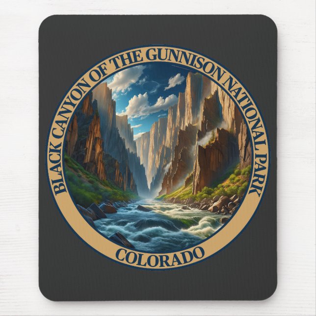 Mousepad Cantão Negro do Parque Nacional Gunnison (Frente)