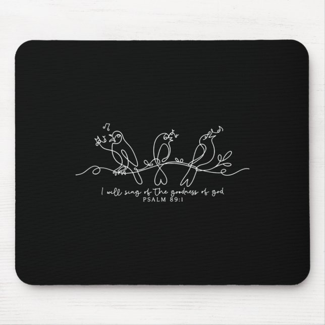 Mousepad Cantarei a Bondade de Deus Salmo 89_1 Chri (Frente)