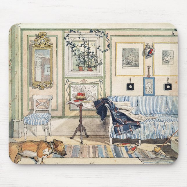 Mousepad Canto acolhedor por Carl Larsson (Frente)