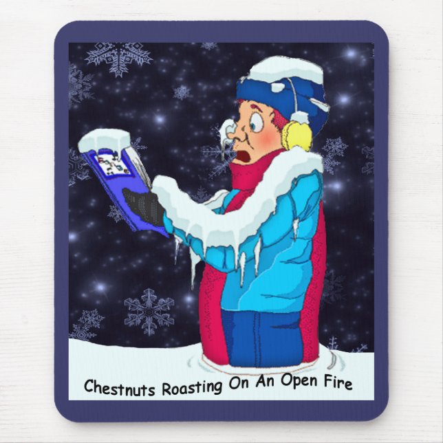 Mousepad Cantor de Natal Gelado (Frente)