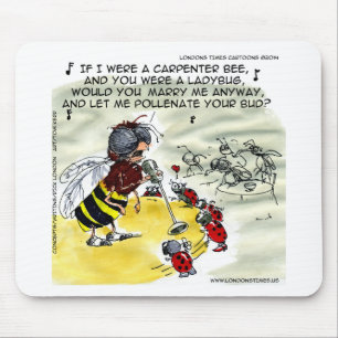 Mousepad Cantores de Boate Noturna de Insetos Engraçados