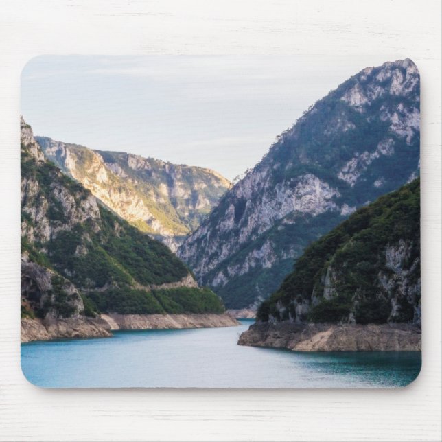 Mousepad Canyon do rio Piva no Montenegro norte. (Frente)