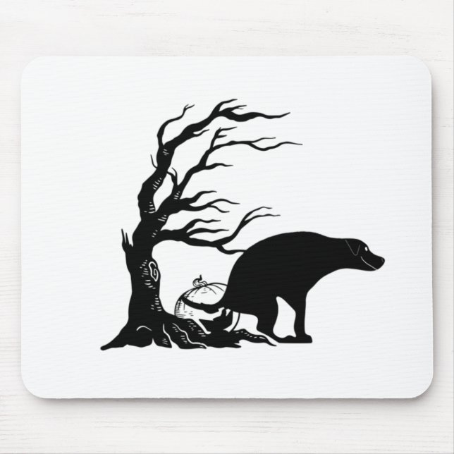 Mousepad Cão Assustador do Halloween (Frente)