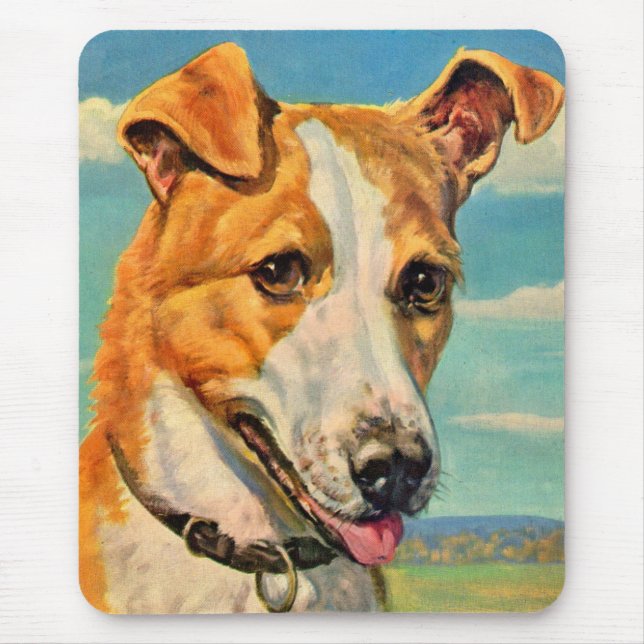 Mousepad cão bonito (Frente)