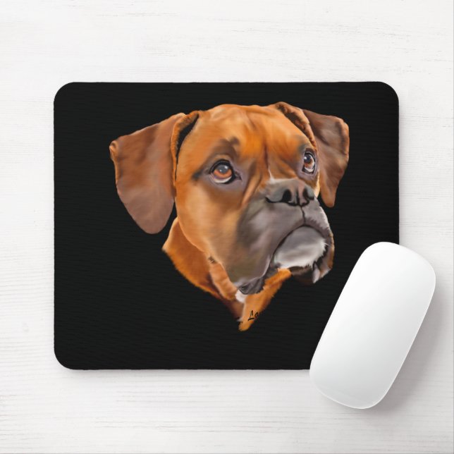 Mousepad Cão Boxer (Com mouse)