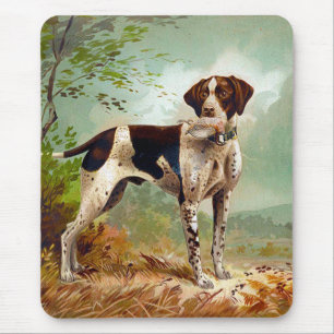 Mousepad Cão caçador com pássaro na boca