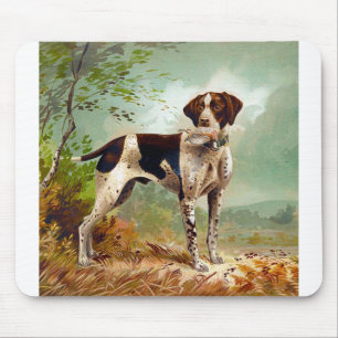 Mousepad Cão caçador com pássaro na boca