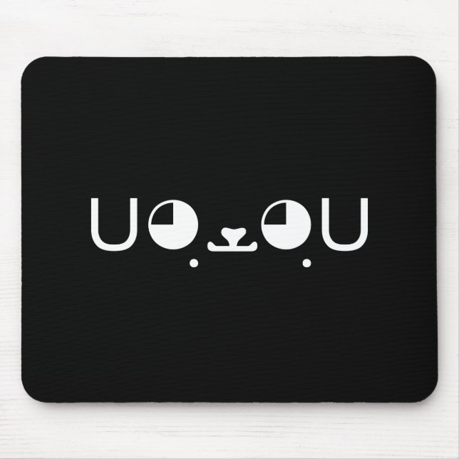 Mousepad Cão Cachorro Cachorro Japonês Kaomoji Emoticon (Frente)