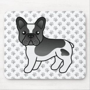 Mousepad Cão-De-Cartoon Negro E Branco