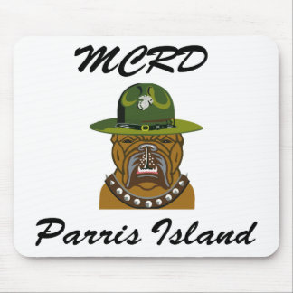 Mousepad Cão de diabo da ilha de MCRD Parris