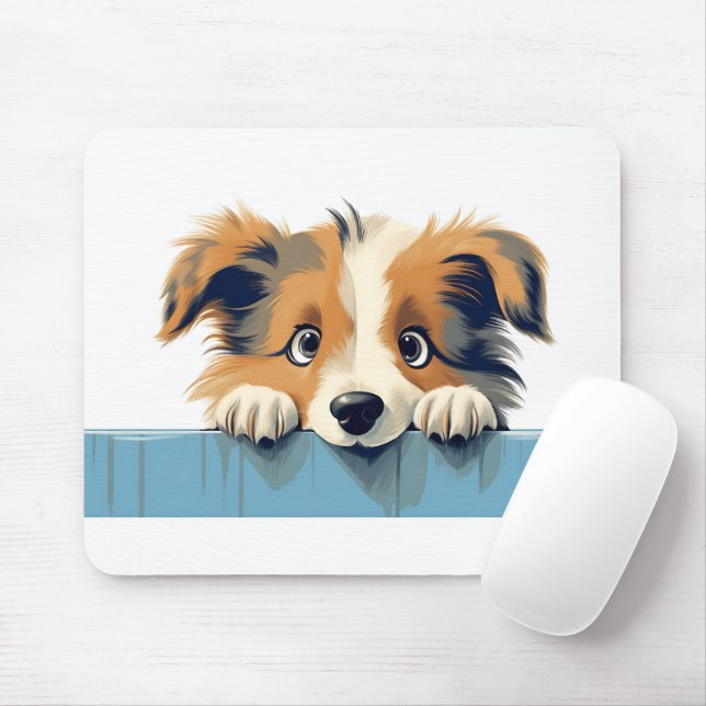 Mousepad Cão-de-Ovo-Shetland (Com mouse)