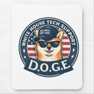 Mousepad Cão de Suporte Técnico da White House