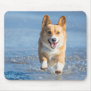 Mousepad Cão do Corgi de Galês do Pembroke que funciona n