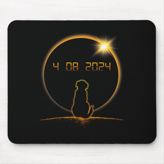 Mousepad Cão Eclipse Solar Total (Frente)