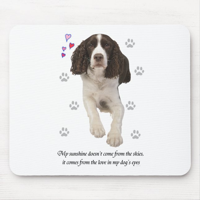 Mousepad Cão espanhol do Springer (Frente)