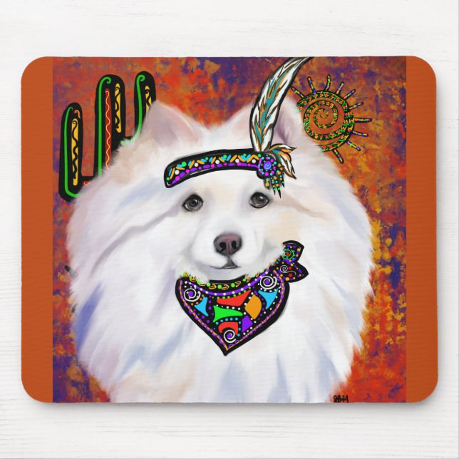 Mousepad Cão Esquimó Americano (Frente)