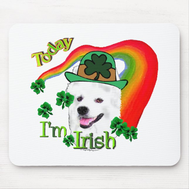 Mousepad Cão Esquimó Americano St Patricks (Frente)