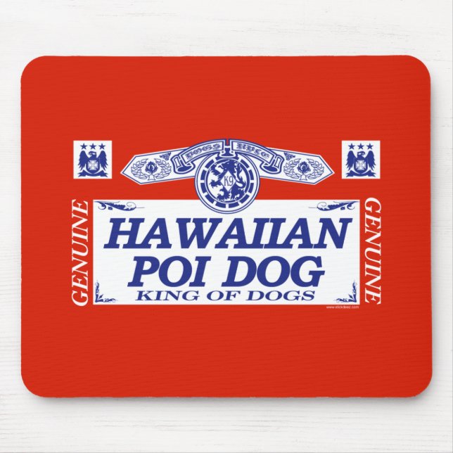 Mousepad Cão havaiano da probabilidade de intercepção (Frente)