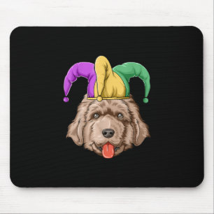 Mousepad Cão novo com chapéu   presente de proprietário 