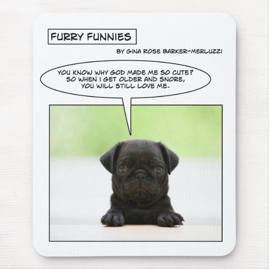 Mousepad Cao Peludo Do Pug Do Bebe De Funnies Zazzle Com Br