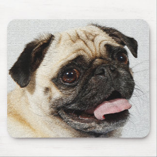 Mousepad cão pequeno bonito do pug
