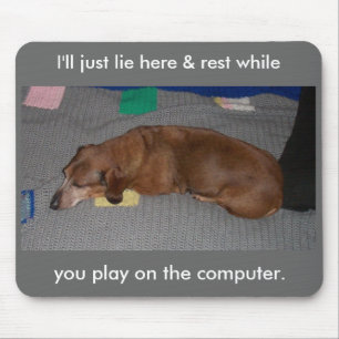 Mousepad Cão preguiçoso