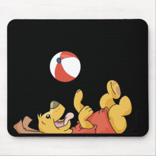 Mousepad Cão que joga com camiseta e presentes da bola