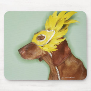 Mousepad Cão que veste a máscara