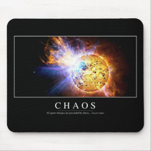 Mousepad Caos: Citações inspiradas