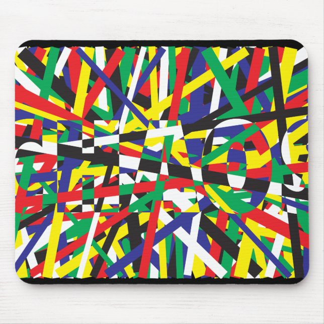 Mousepad Caos, em Primarias (Frente)