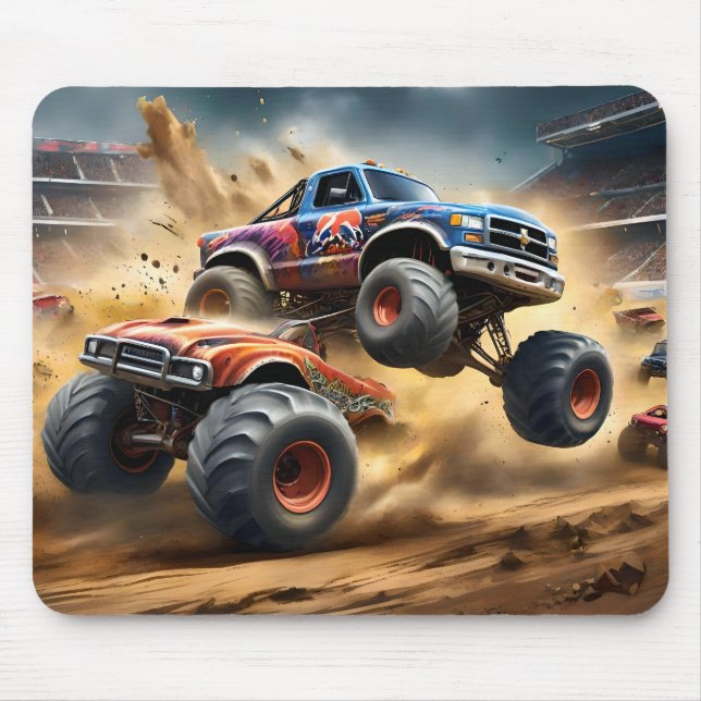 Mousepad Caos nas Rodas: Monster Truck Smash Derby, (Frente)