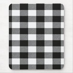 Mousepad Capa de iPhone Xadrez Preto e Branco Moderna