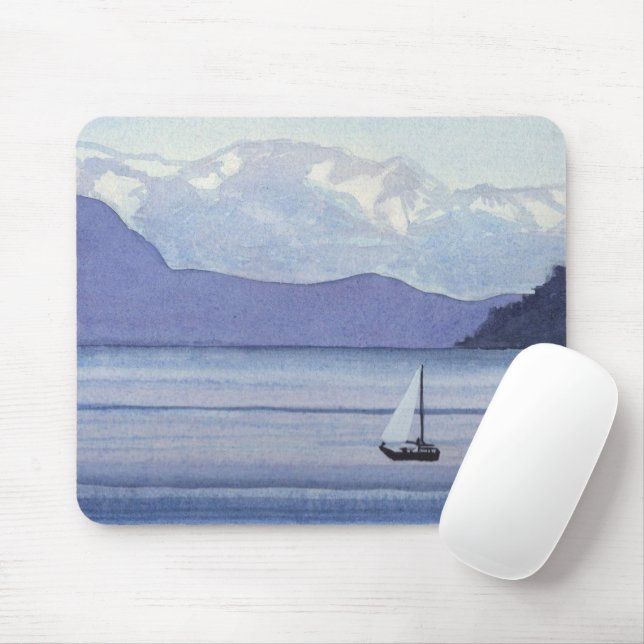 Mousepad Capa de mar roxa (Com mouse)