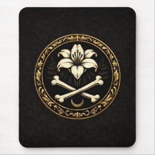 Mousepad Capa de Mouse Crest Dark Academia Lily & Bones