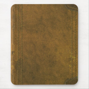Mousepad capa do livro de couro velha