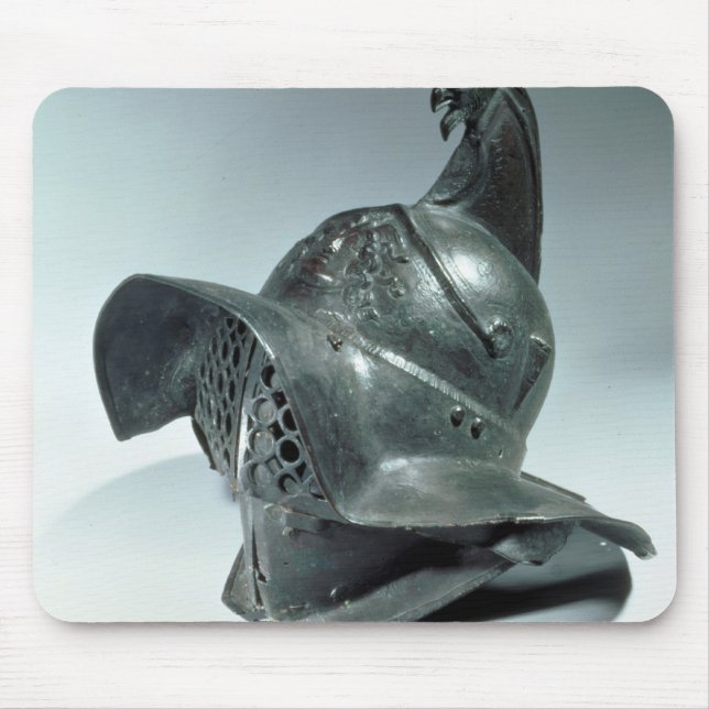 Mousepad Capacete de bronze do gladiador de Thracian, (Frente)
